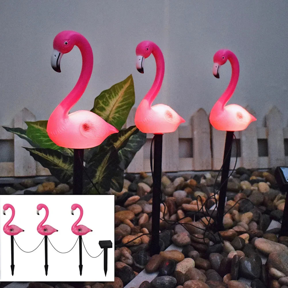 Solar LED Lights Outdoor Garden Landscape Flamingo Lawn Lamp Zpaxo