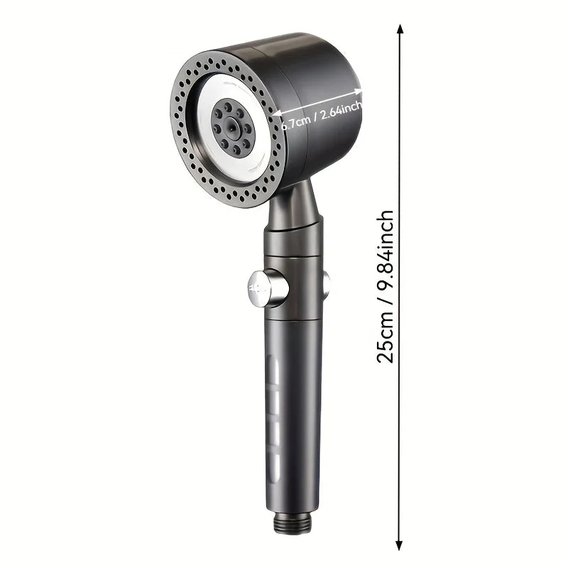 High-pressure Handheld Shower Head Built-in Filter Easy Wall-mount Zpaxo