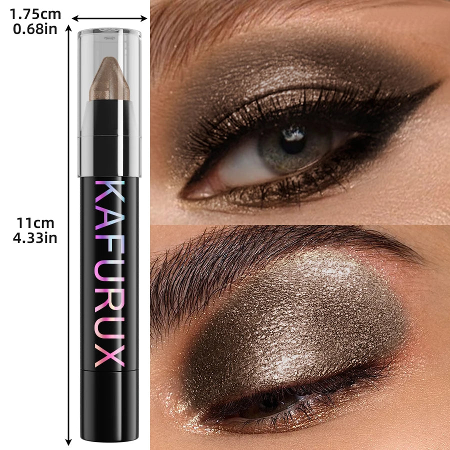 Brown Pearl Eyeshadow Stick Pen Waterproof Long Lasting Eye Shadow
