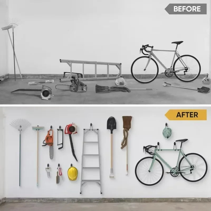 Heavy Duty Wall Mounted Metal Hooks – Garage & Garden Storage Wall Storage Hook Zpaxo