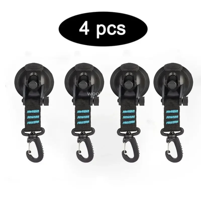 1/8 Pcs Car Tent Suction Cups Outdoor Camping Rope Powerful Suction Cup Buckle Side Tarps Tent Suckers Anchor Securing Hook Zpaxo 4PCS-blue