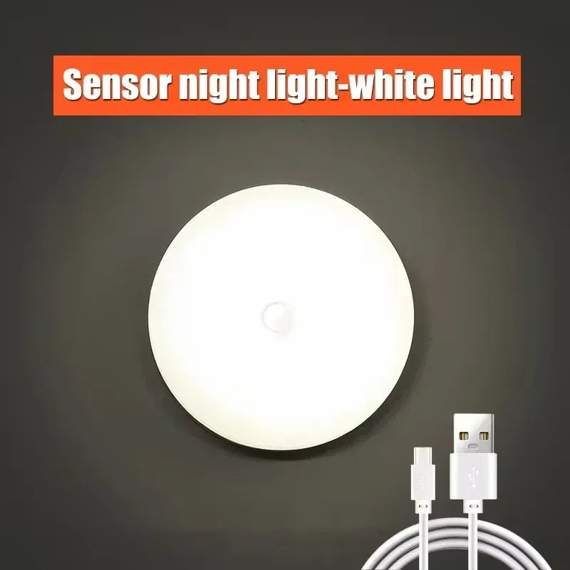 USB Rechargeable Motion Sensor LED Night Light | Circle Lamp