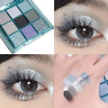 Nine-color eye shadow plate Jiugong grid pearl matte flash hazelnut cocoa eye shadow plate Zpaxo JUJU 9113