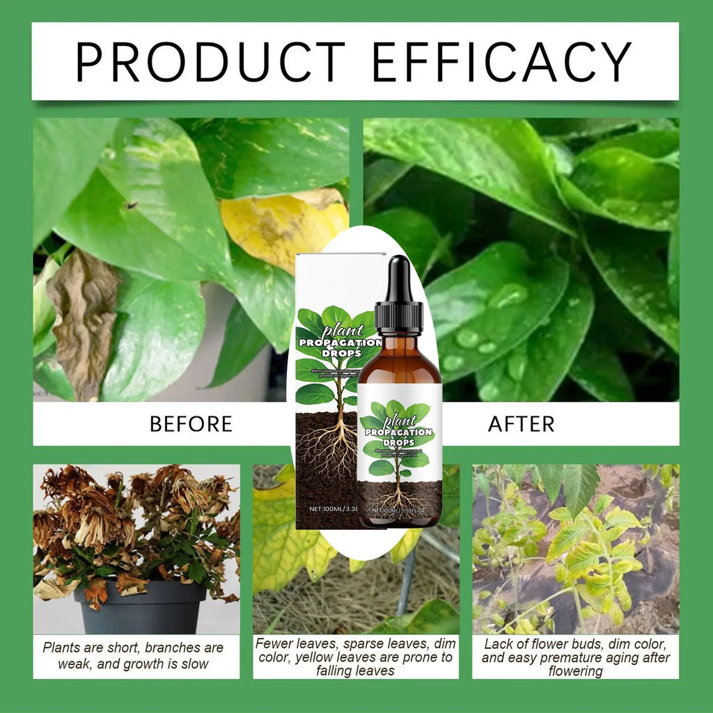 Root Booster Liquid Stimulator Drops Healthy Plants Strong Roots