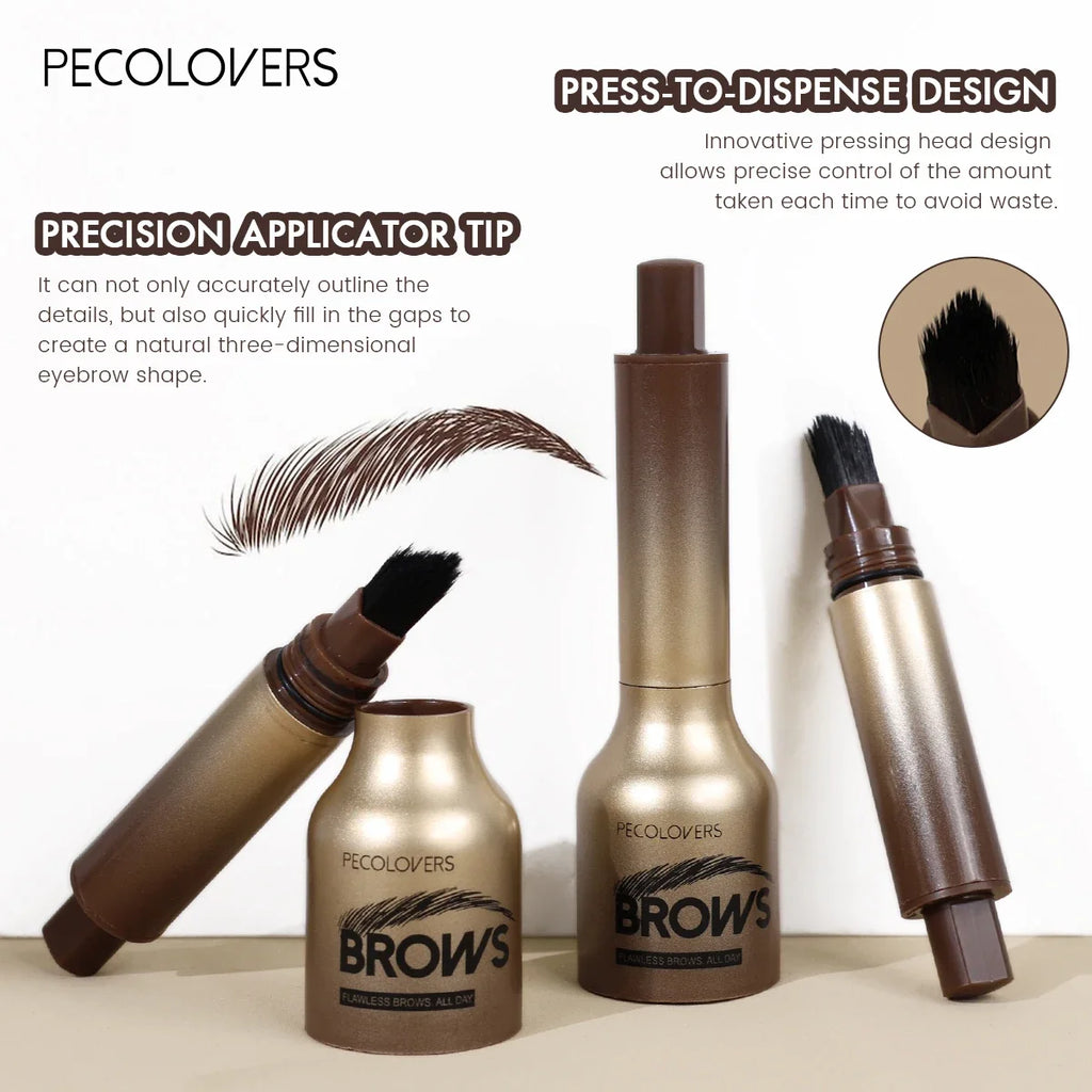 1pc 3D Wild Eyebrow Pencil Microblading Eyebrow Tint Pen Square Angled Brush Brow Dye Cream Anti-smudge Waterproof Zpaxo