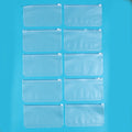 6/10Pcs A6 Binder Pockets with Zippers Clear Binder Inserts 6-Ring Budget Cash Envelopes for Student School Office Supplies Zpaxo 10Pcs