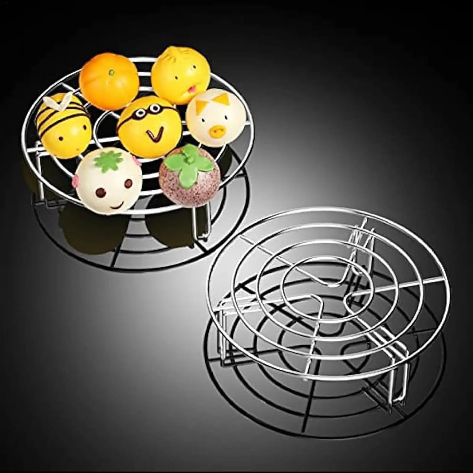Stainless Steel Steaming Rack Pot Stand Cooling Trivet Pressure