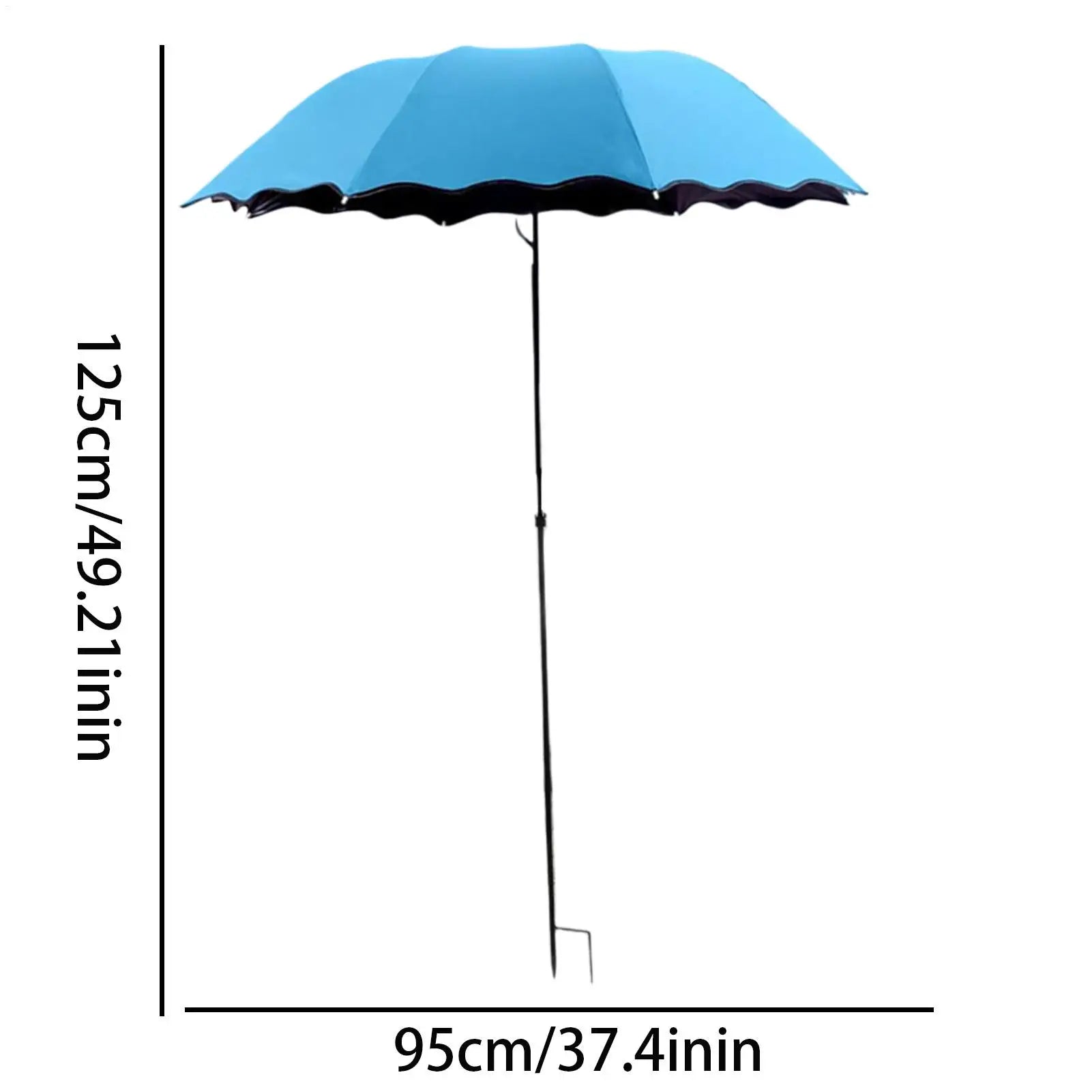 Umbrellas for Outdoor Plants Foldable Canopy Garden Umbrella Shade for Patio Balcony Outdoor Backyard Terrace Camping Picnic Zpaxo