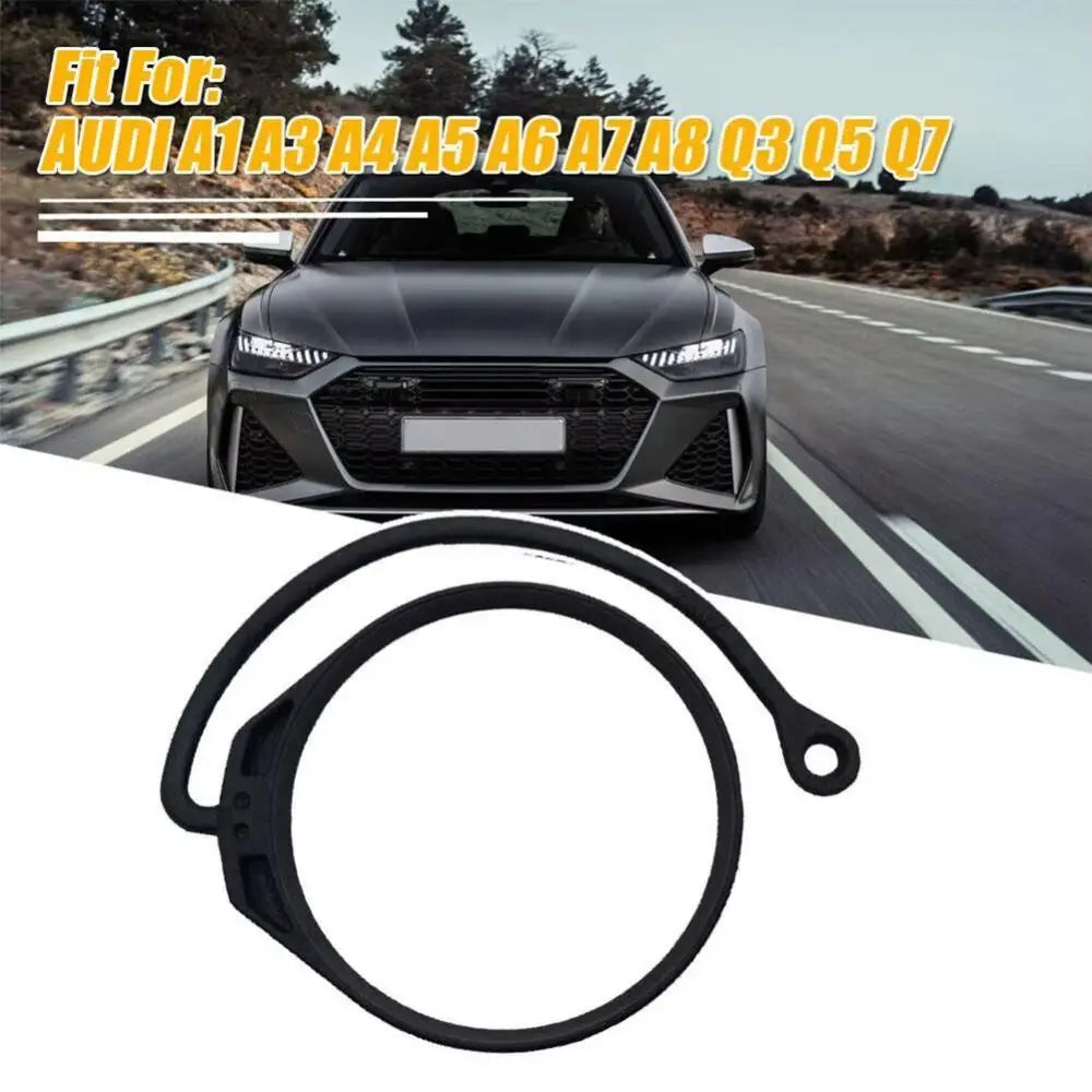Black Car Fuel Tank Cap Rope Durable Anti-lost Design Anti Loss Cord Zpaxo