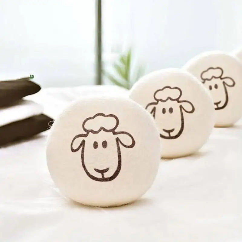 6pcs Reusable Wool Dryer Balls Clothes Ball 7cm Drying Washing Balls Home Wool Dryer Balls Washing Machine Accessories Zpaxo