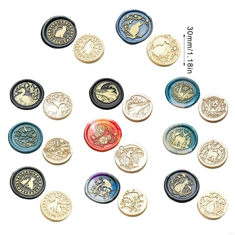 Cats Wax Seal Stamp Card Decorations Animal Series Sealing Waxed