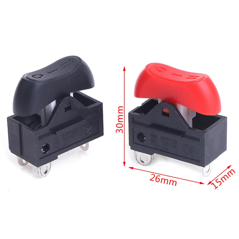 Qiality KCD15-103 T Hair Dryer Switch Rocker 3 Position ON-OFF-ON Car