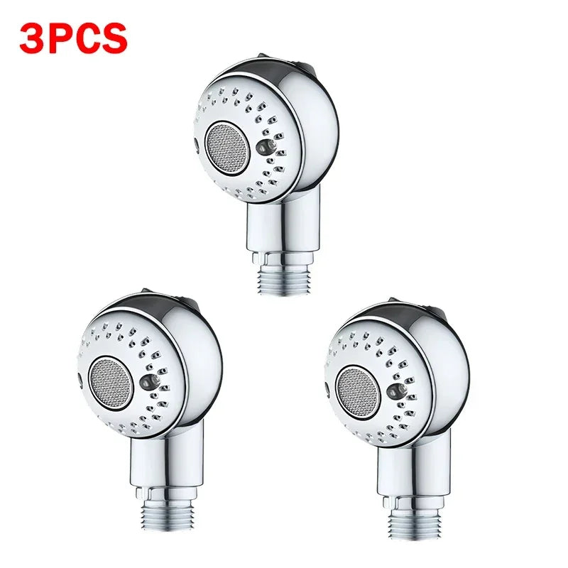 Round Shape Shower Head Attachment Salon Two Speed Adjustable Rain Zpaxo 3PCS