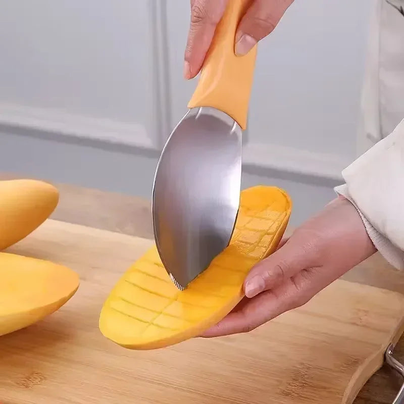 Hot Multifunctional Mango Spoon Mango Knife Cutting Granule Tool Peeler Peeler Mango Avocado Scoop Kitchen Fruit Tool Zpaxo