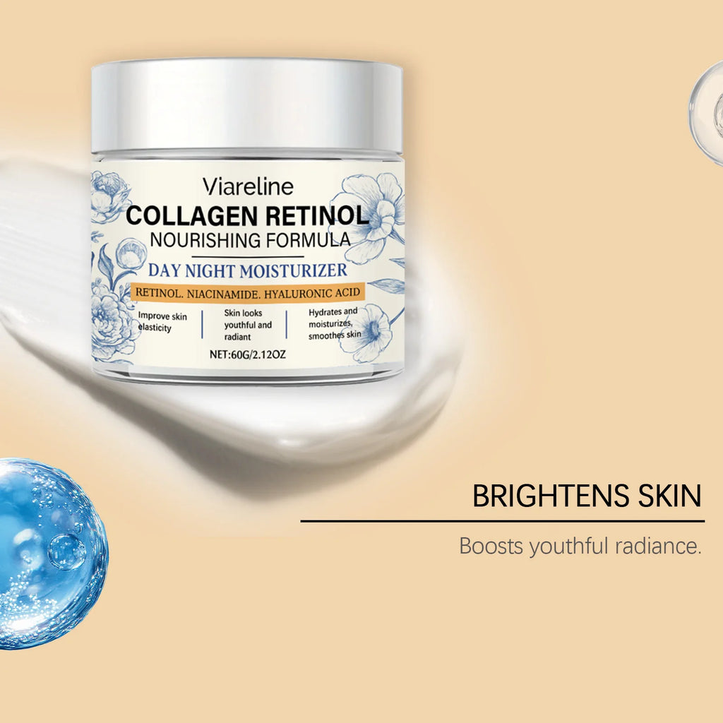 Retinol Moisturizing Cream Deep Hydration Nourishes Facial Skin Gentle Care Leaves Skin Smooth Plump Tender & Boosts Elasticity Zpaxo