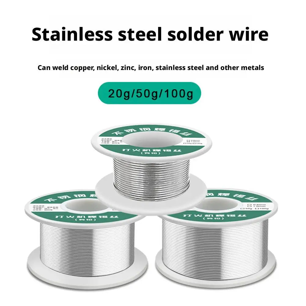 No-Clean Rosin Core Solder Wire 2% Flux – 20g 50g 100g Roll Solder Wire Zpaxo