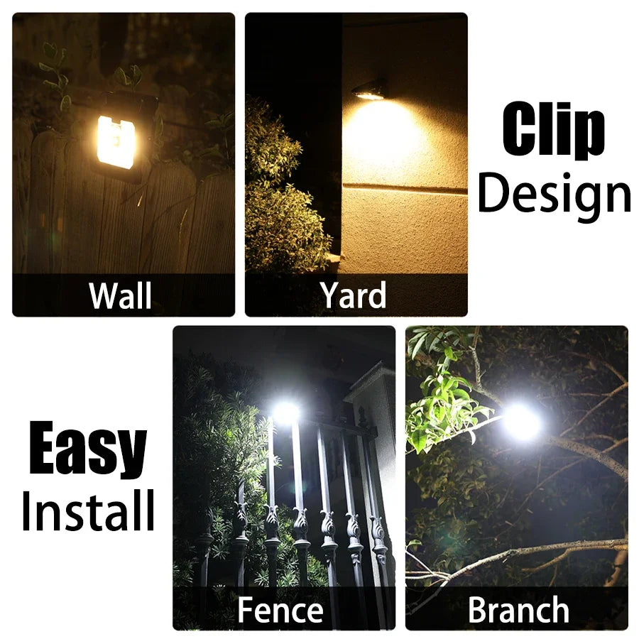 Solar Clip Garden Light – Motion Sensor, 3 Modes, IP65
