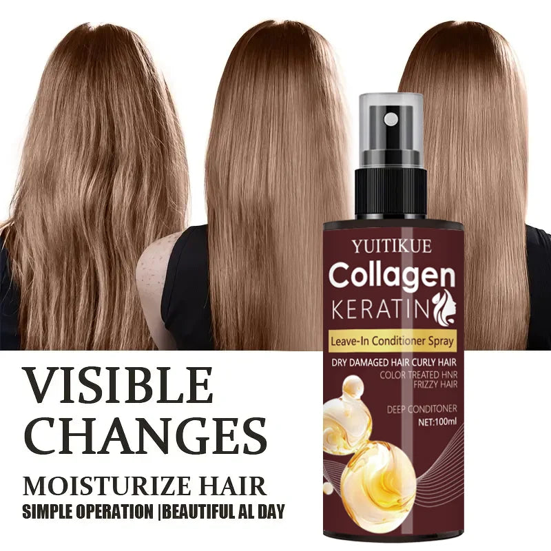 Collagen & Keratin Hair Spray – Repair, Nourish & Oil Control Hair Treatment Spray Zpaxo
