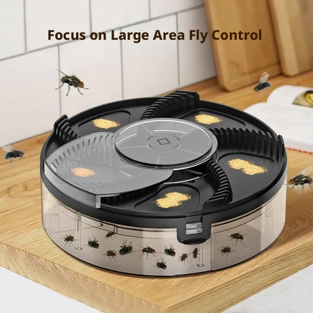 Automatic Indoor Outdoor Electric Fly Trap Super Pest Control Catcher Safety Insect Catching Tool for Kitchen Backyard Home Use Zpaxo