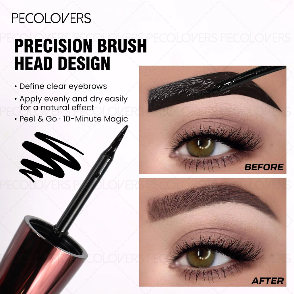 Pecolover Tattoo Eyebrow Gel Waterproof Semi-permanent Long-lasting Zpaxo