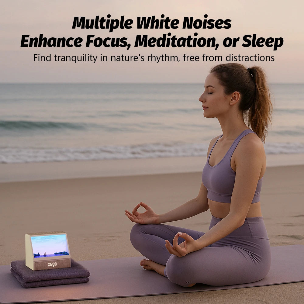 Sunrise Alarm Clock Table Decoration Light With White Noise Dimmable Wake-Up Light With Snooze Function For Bedroom Decor Zpaxo