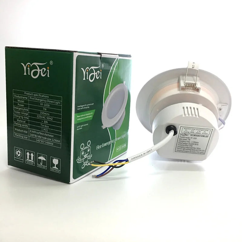 LED Emergency Downlight – 90min Battery Backup Recessed Ceiling Emergency Downlight Zpaxo