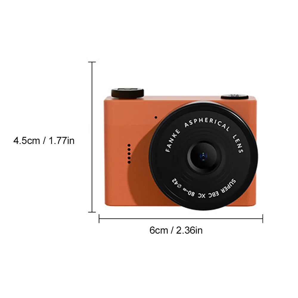 A5 Mini Camera With 1.54in Screen Vintage Camera Front Rear Camera Kids Camera Indoor Home Support TF Card Kids Vlog Camera Zpaxo
