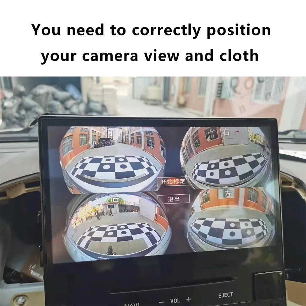 Auto-correction Tracing Point Car 360 Panoramic Surround View Video