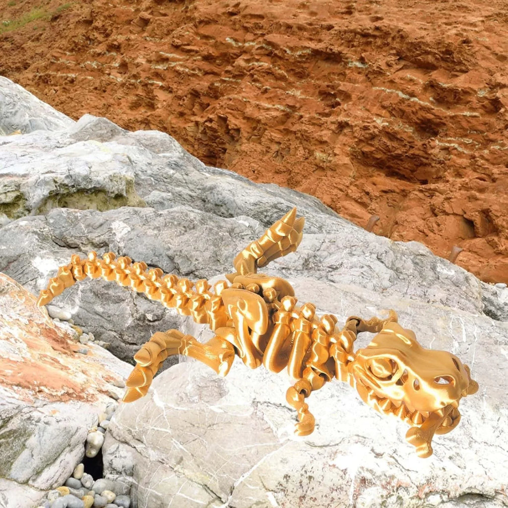 Funisfun 3D Printed Dragon Articulated Bones Adult Dinosaur Fidget