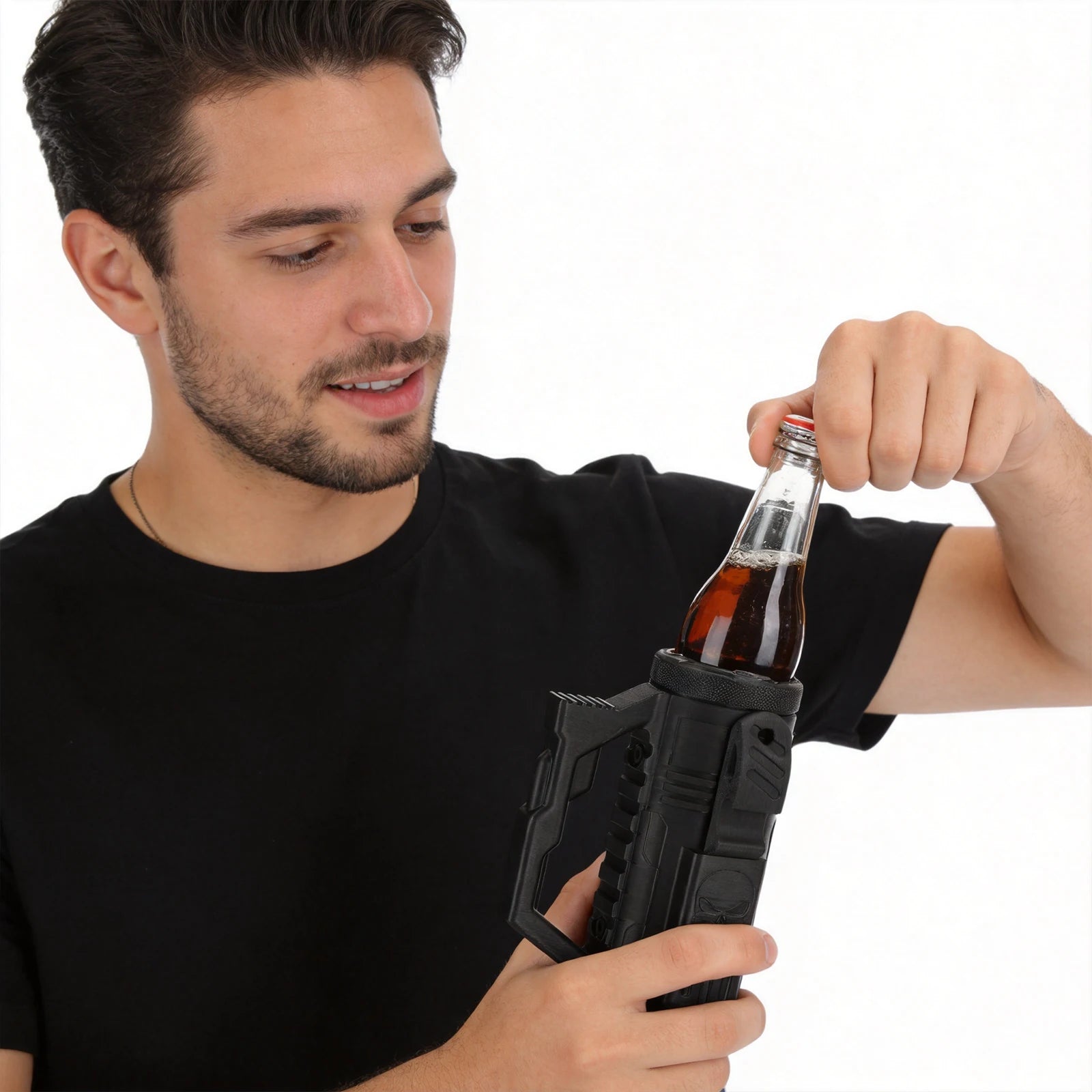Reusable Portable Sleeve Soda Beer Water Bottle Dual Tactical Loading