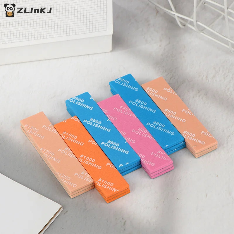 ▶9Pcs For Assembling Model Build Tools Hobby DIY MS-E400~1200 Semi-rigid Sanding Sticks Plastic Model Polishing Rod Zpaxo