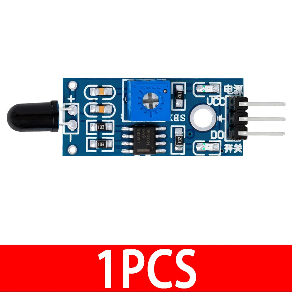 1- 3-Wire IR Flame Detection Sensor Module Smart Arduino Fire Projects Zpaxo 1PCS