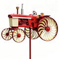 Outdoor Tractor Wind Spinner Rotating Wheels Decorative Windmill