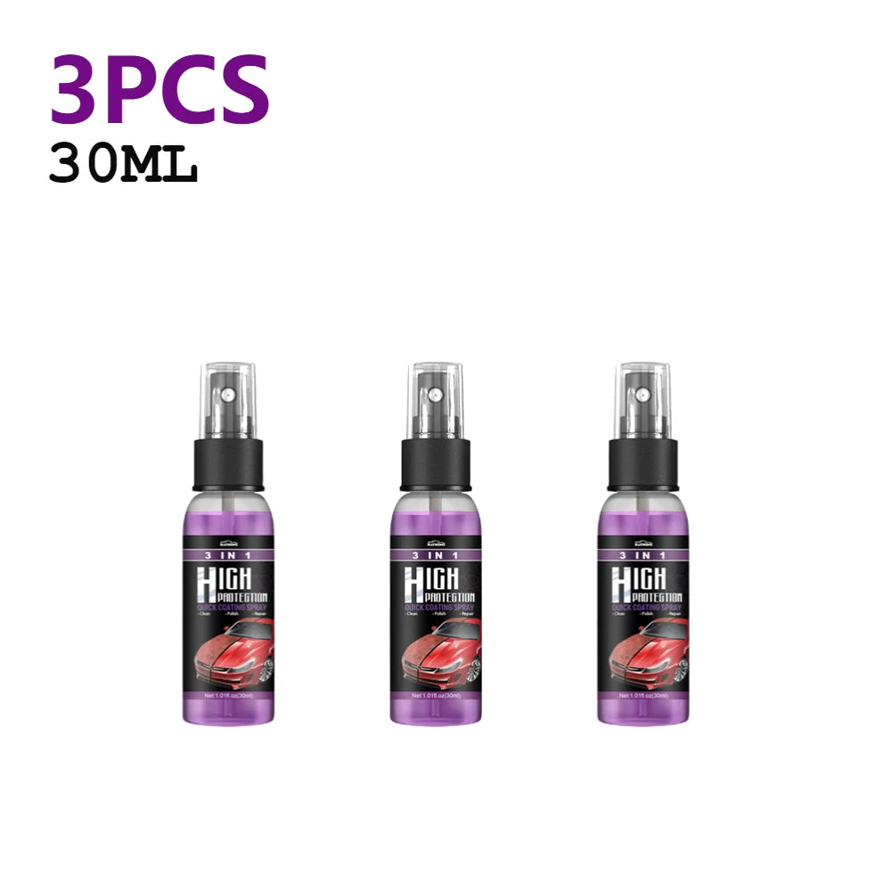 1 Car Ceramic Nano Coating Liquid Crystal Hydrophobic Layer Polishing Zpaxo 30ml 3PCS