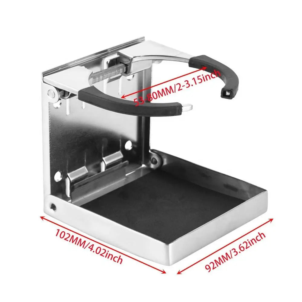Adjustable Folding Cup Holder Rust-proof Universal Drink Holder Durable Multifunctional Cup Storage Rack Zpaxo