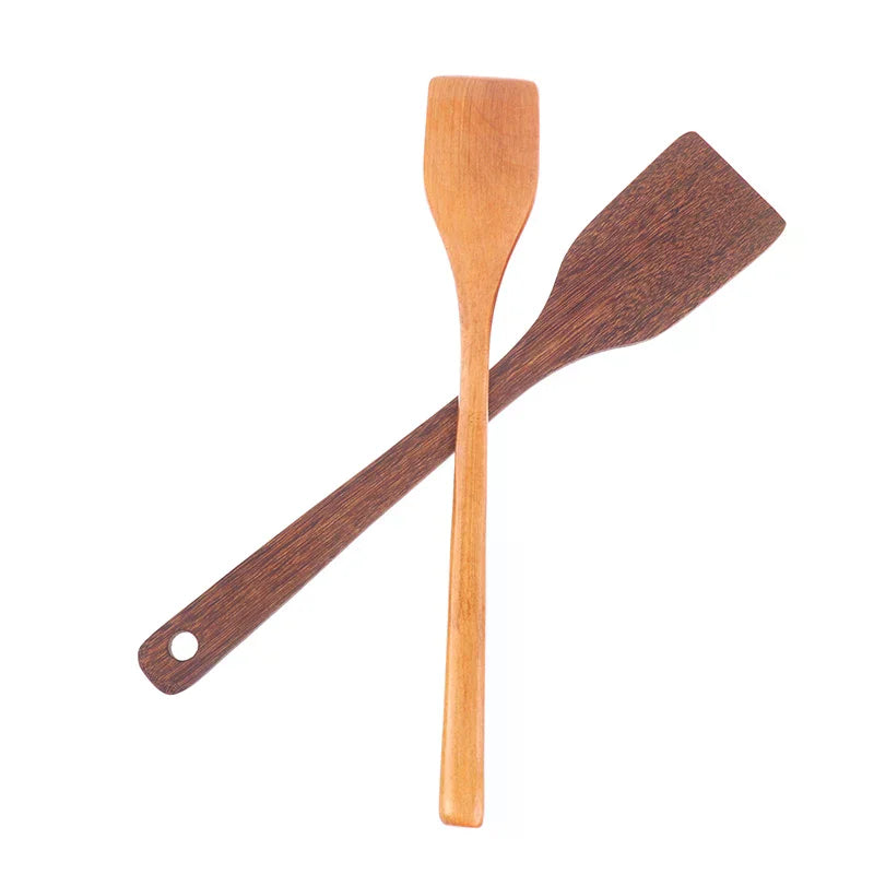 Natural Wood Safe Durable Home Restaurant Kitchens Wooden Spatula Zpaxo