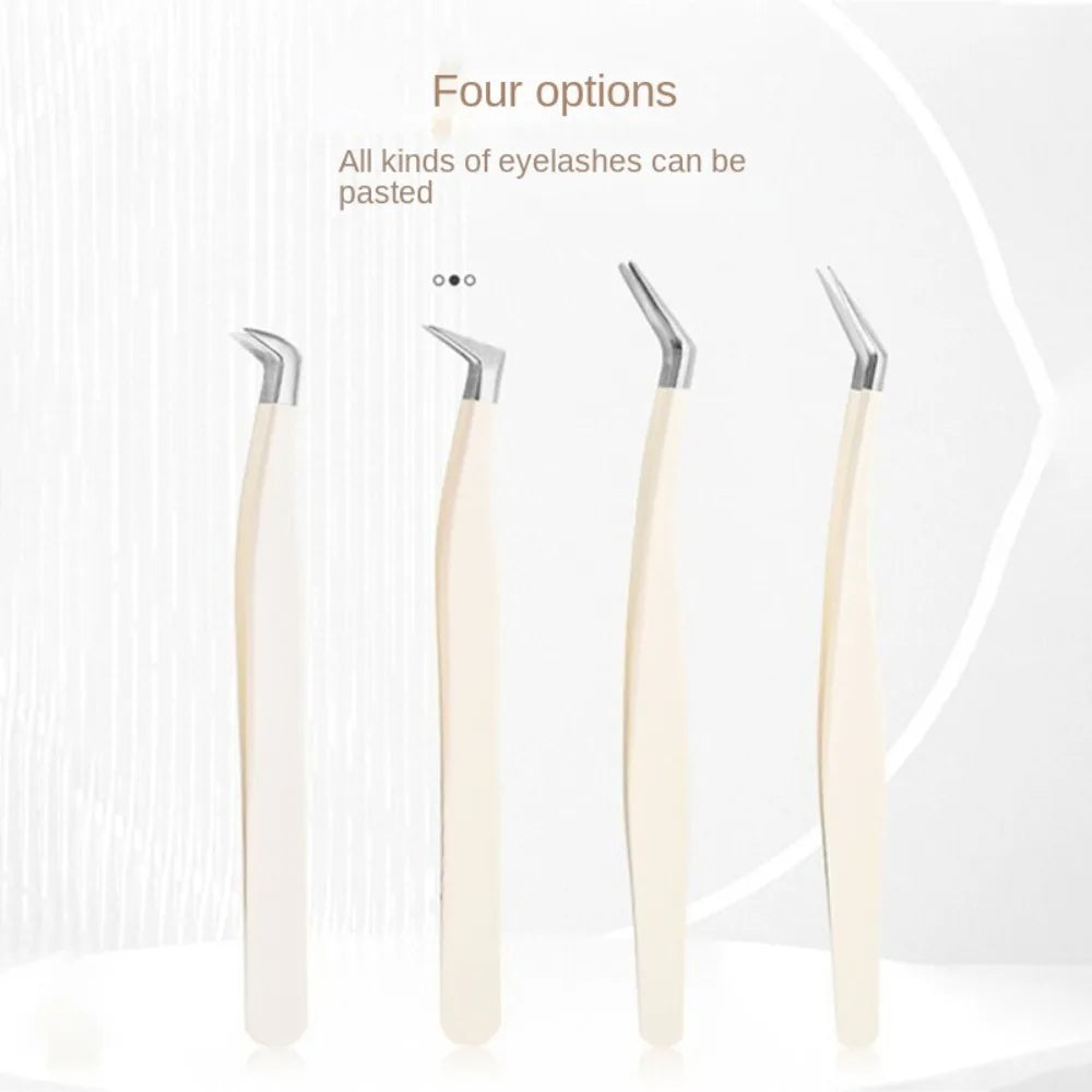 Professional Eyelash Tweezers Stainless Steel Eyebrow Hair Clip Zpaxo
