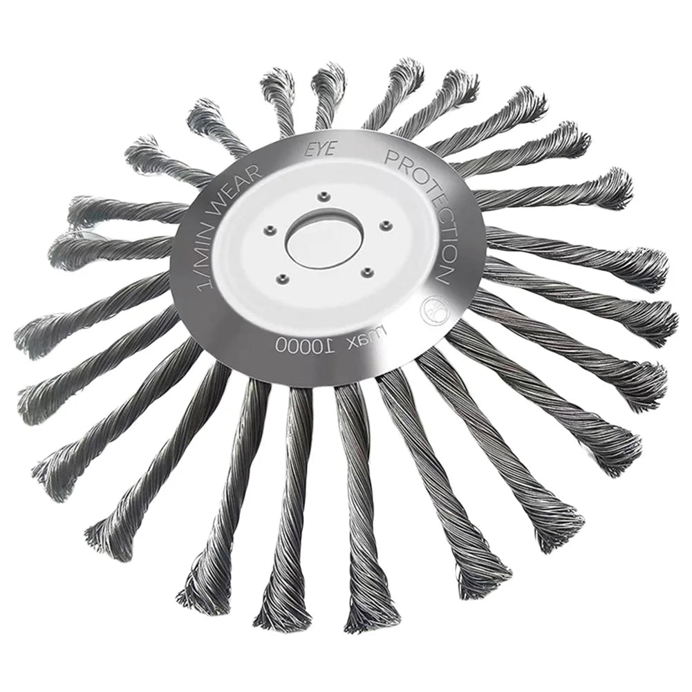Wire Brush Trimmer Head Universal Garden Weeding Removal Rust Adapter