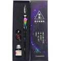 Star Glass Dip Pen Set – Gold Ink Gift Box | Creative Writing
