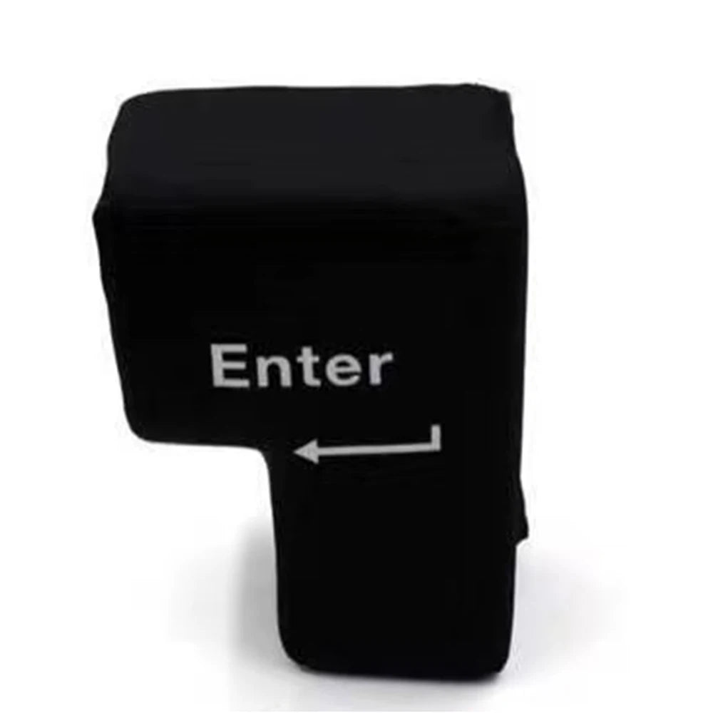 Big USB Enter Key Anti Stress Button Decompression Computer Vent Pillows Button Desktop Pillow For Programmer Zpaxo