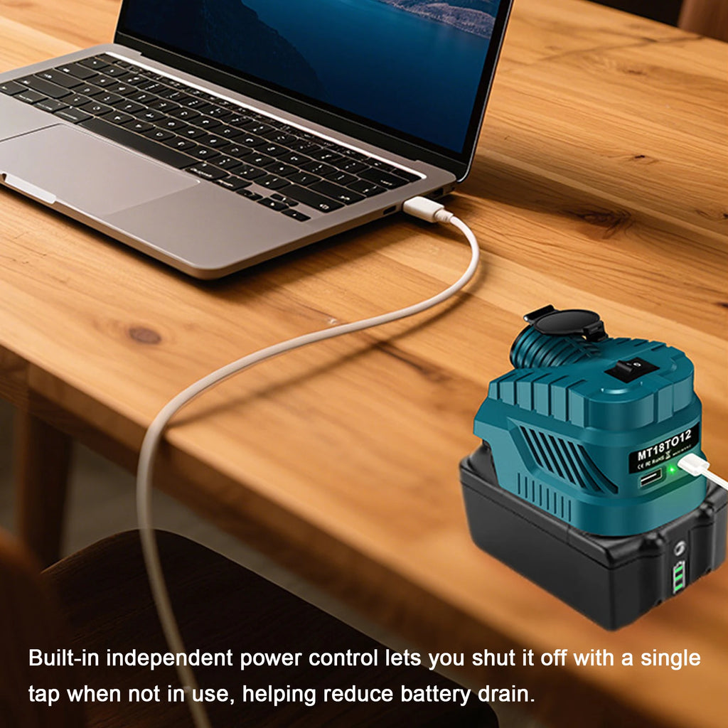 Makita 18V Battery Vehicle Refrigerator Power Supply 240W Cigarette