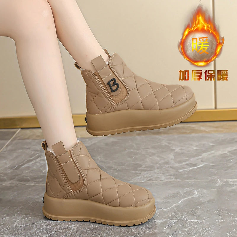 Snow Boots Women Fur Integrated Cold Resistant Women's Winter Plush