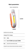 COB LED Whistle Keychain Flashlight – 300 Lumen Portable Light