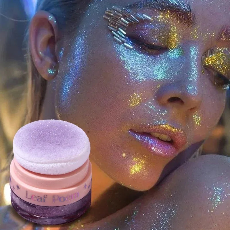 Pearlescent Glitter Fine Powder Multi-use Hair Body Face Highlighter