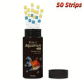 50 6-in-1 Aquarium Testing Strips Freshwater Saltwater Ponds PH Zpaxo 6in1-50