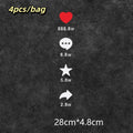 Bag Funny Design Car Sticker Lovely Heart Creative Vinyl Decal Sun Zpaxo style3