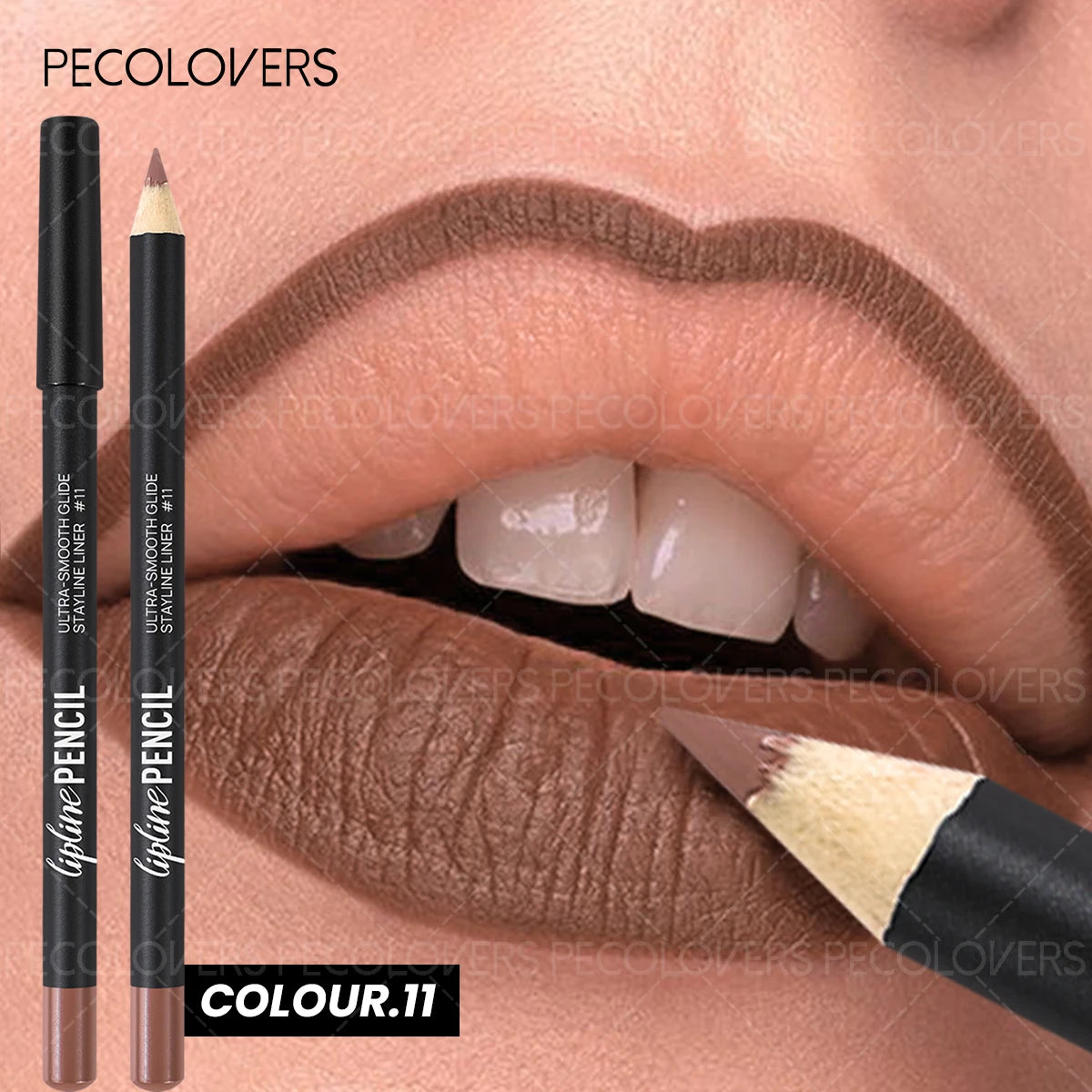 Long-Lasting Matte Lip Liner,Sweat-Resistant Smudge-Free, Durable & , Smooth Lipliner,For Makeup Newbies & Enthusiasts Zpaxo 11