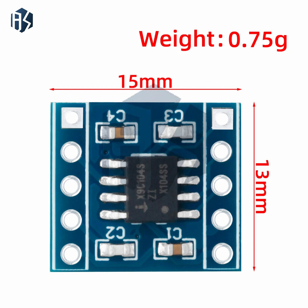 5V X9C104 Digital Potentiometer Module 40 100K 100-Tap Zpaxo