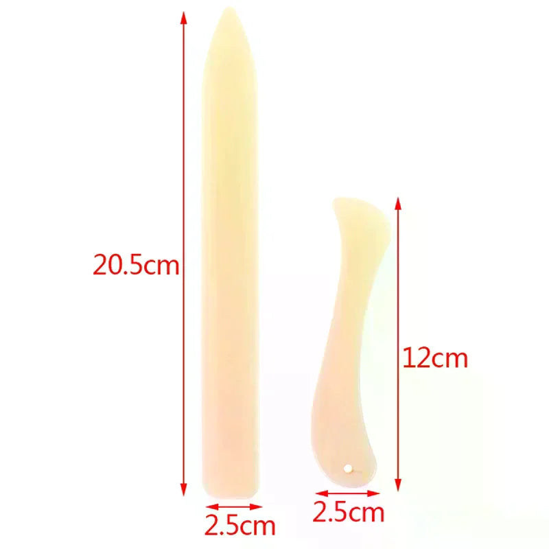 Leather Scoring Folding Creasing Paper Accessory Bone Folder Craft Tools 2Pcs Zpaxo