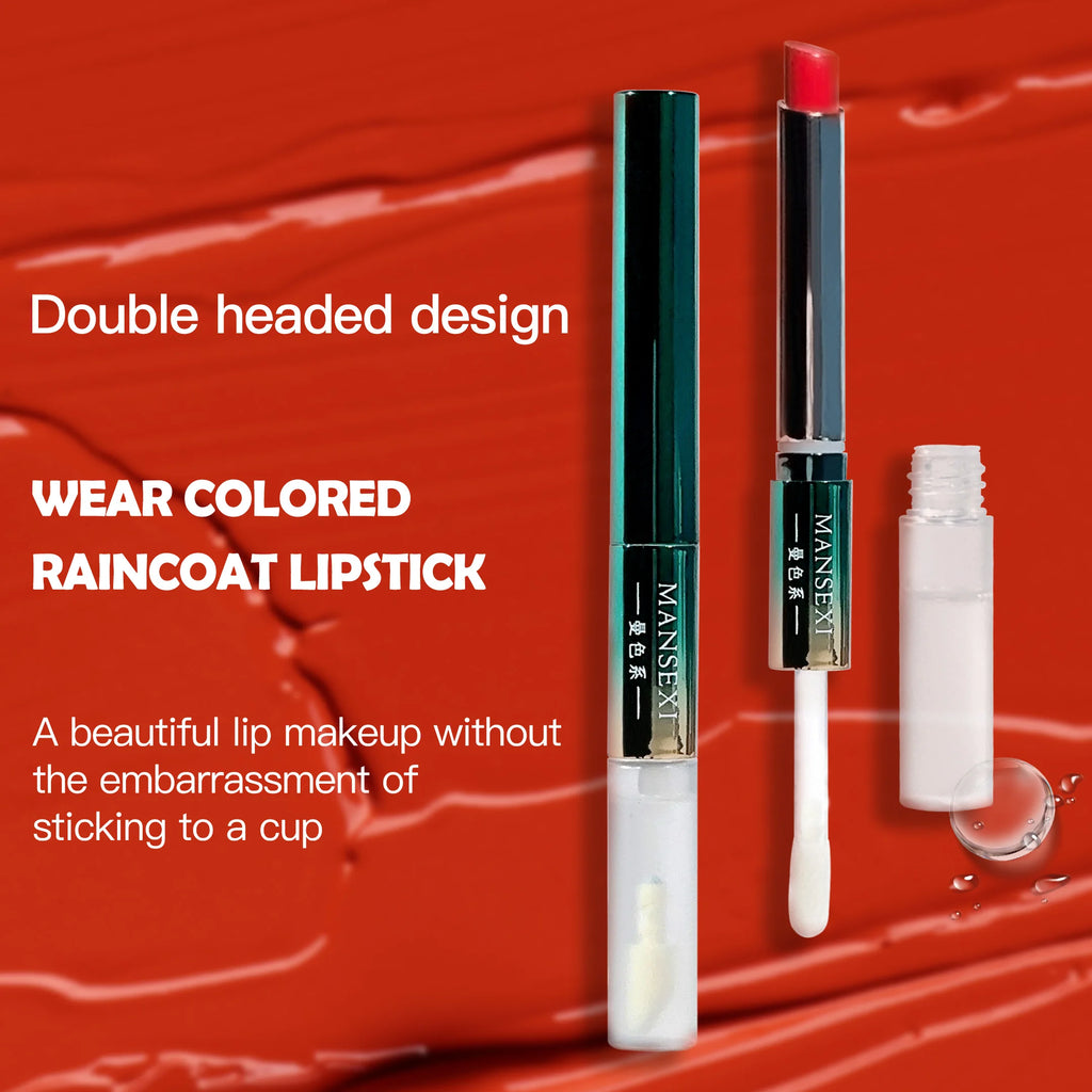 Dual-effect Lip Makeup One Tube Two Looks 4 Colors Matte Glossy Zpaxo